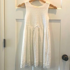 H&M Girls White Lace Dress